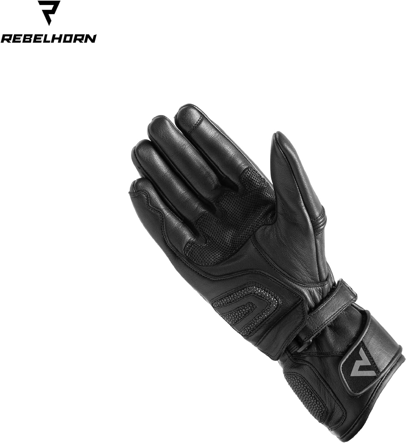 REBEL HORN - GUANTES PIEL PATROL LADY BLACK/GRE – 2 – Maximomoto PT