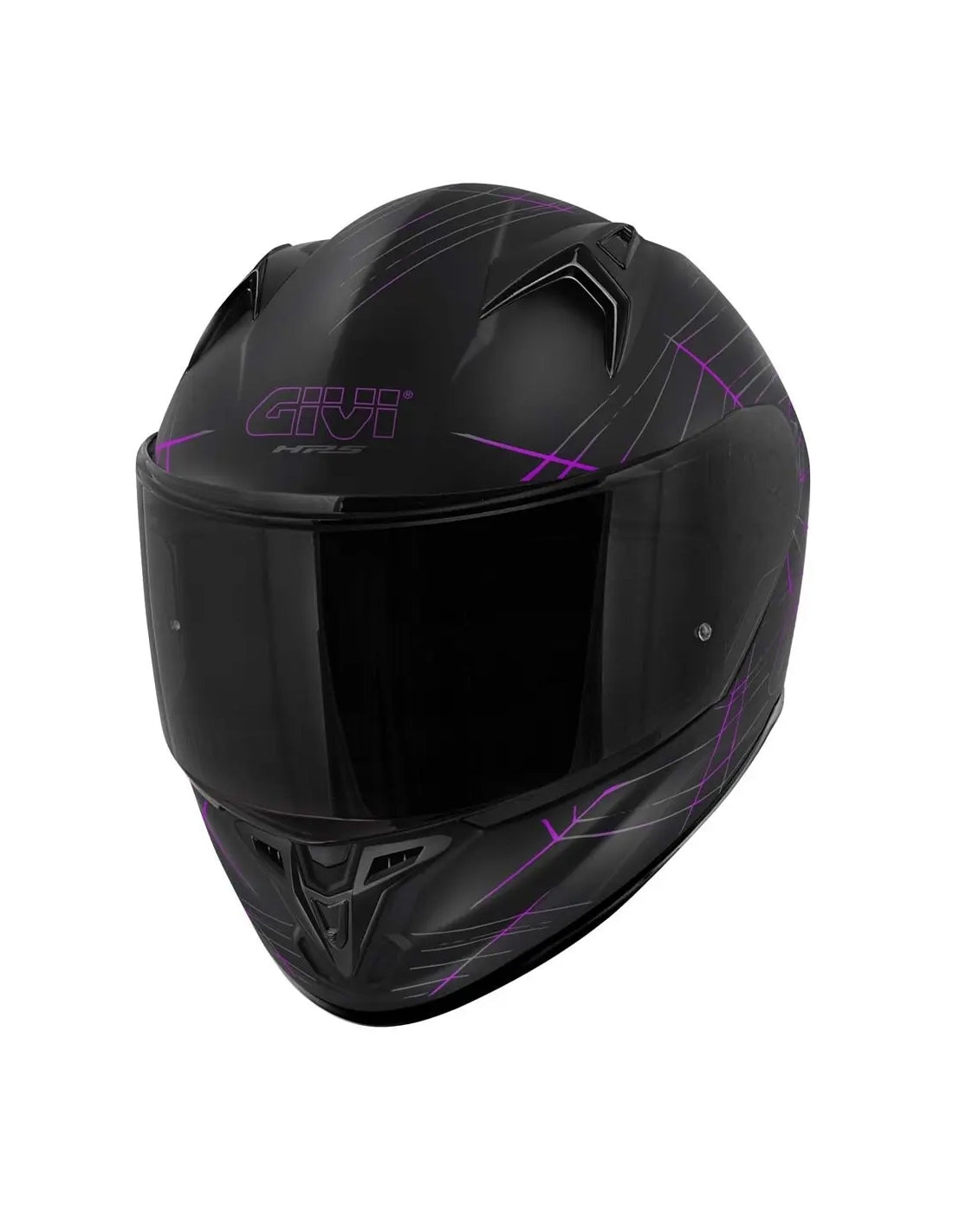 CASCO FULL 50.7 PHOBIA MATT BLACK PURPLE – 1 – Maximomoto PT