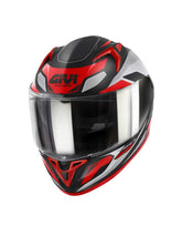 GIVI 50.8 BRAVE Moto Integral Casco Negro Titanio Rojo – Maximomoto PT