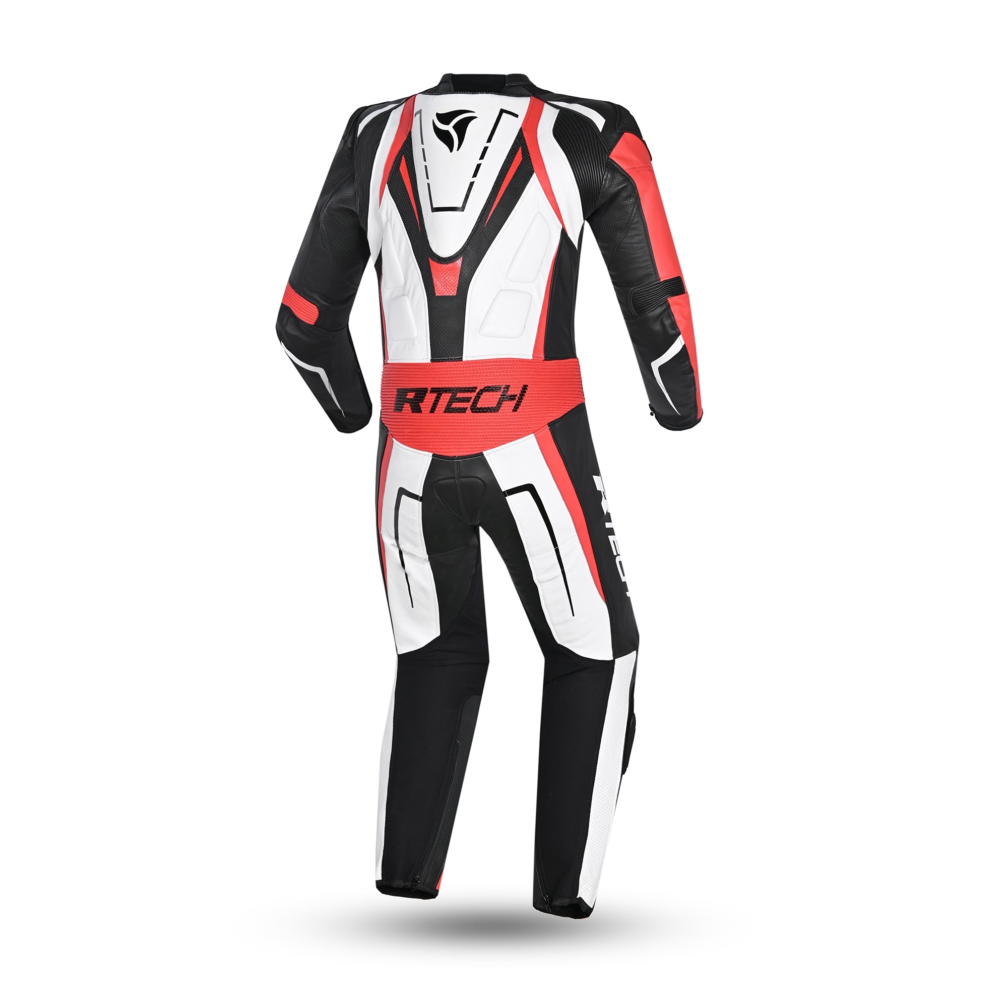 R-TECH MONO 1 PC DEFENDER GP Motorcycle Suits White Black Red – 2 – Maximomoto PT