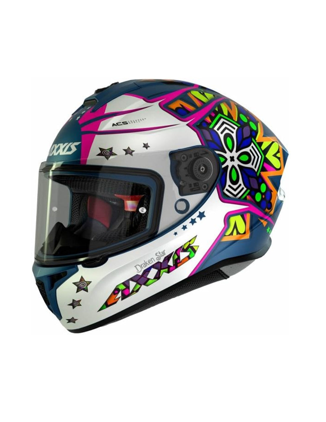 AXXIS-CASCO FF112C DRAKEN S STAR C7 AZUL MATE – 1 – Maximomoto PT