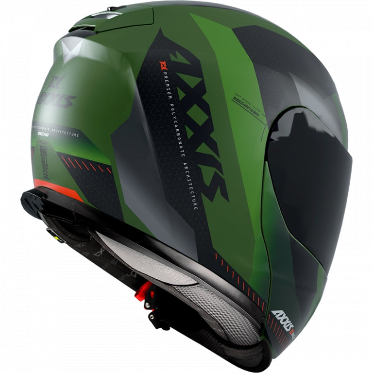AXXIS-CASCO FU403SV GECKO SV SHIELD F6 MATTE GREEN – 4 – Maximomoto PT