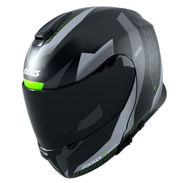 AXXIS-CASCO FU403SV GECKO SV SHIELD B2 GRIS BRILLO