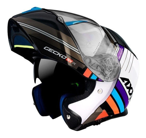 AXXIS-CASCO FU403SV GECKO SV EPIC B7 BLUE BRILLO – 4 – Maximomoto PT