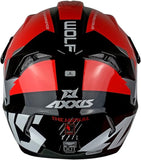 AXXIS-CASCO MX803 WOLF JACKAL B5 ROJO BRILLO