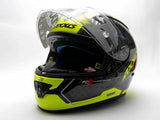 AXXIS-CASCO FF104C COBRA RAGE A3 AMARILLO FLUOR BRILLO
