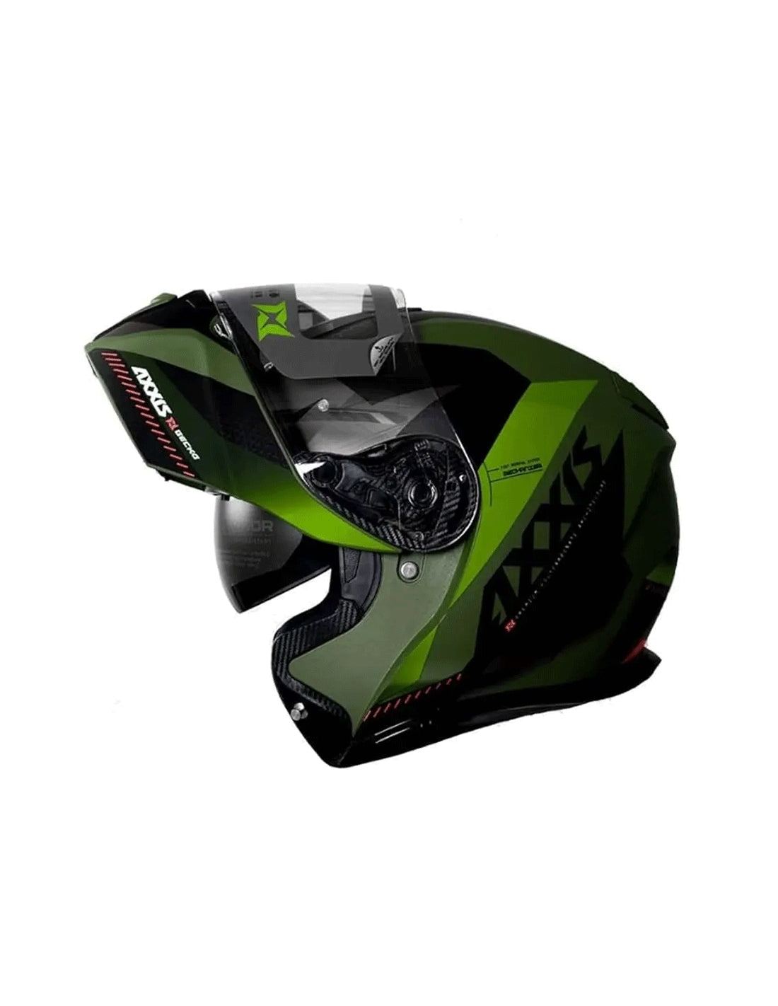 AXXIS-CASCO FU403SV GECKO SV SHIELD F6 MATTE GREEN – 1 – Maximomoto PT