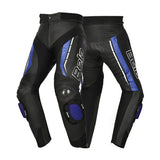 BELA ROCKET Couro Moto Senhora Calças Preto Azul