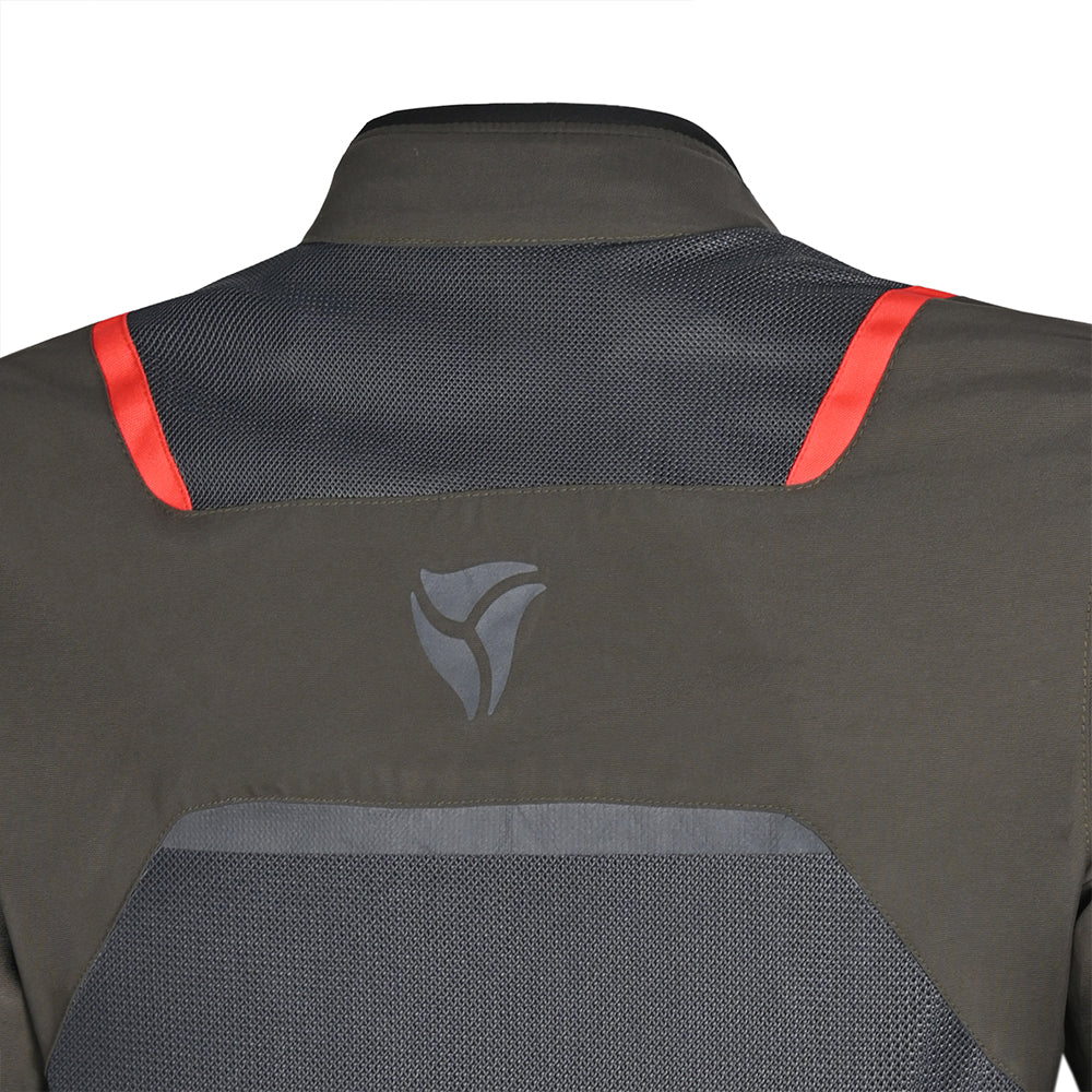R-TECH - casacos Textil Spiral Mesh Arena/Gris/Rojo – 6 – Maximomoto PT