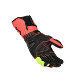 MACNA POWERTRACK HOMEM MOTOCICLETA LUVAS VERMELHAS PRETAS AMARELAS