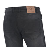 BELA RIO Vaquero CE AA Motocicleta Calças Denim ganga Preto 34L