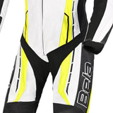 BELA ROCKET MIX 1 PC Senhora Fatos De Moto Preto Branco Amarillo Fluor