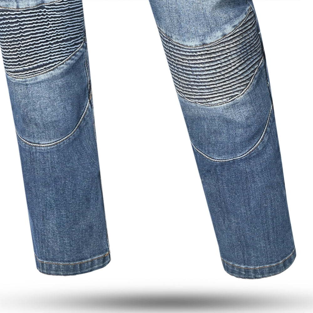 R-TECH CASTEL CE Approved AA jeans Moto Calças Azul