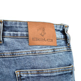 BELA RIO JEANS Motorcycle Pants Blue Dye 34L