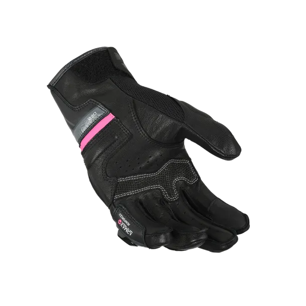 MACNA CHIZA SENHORA MOTOCICLETA COURO LUVAS PRETO CINZENTO ROSA – 2 – Maximomoto PT