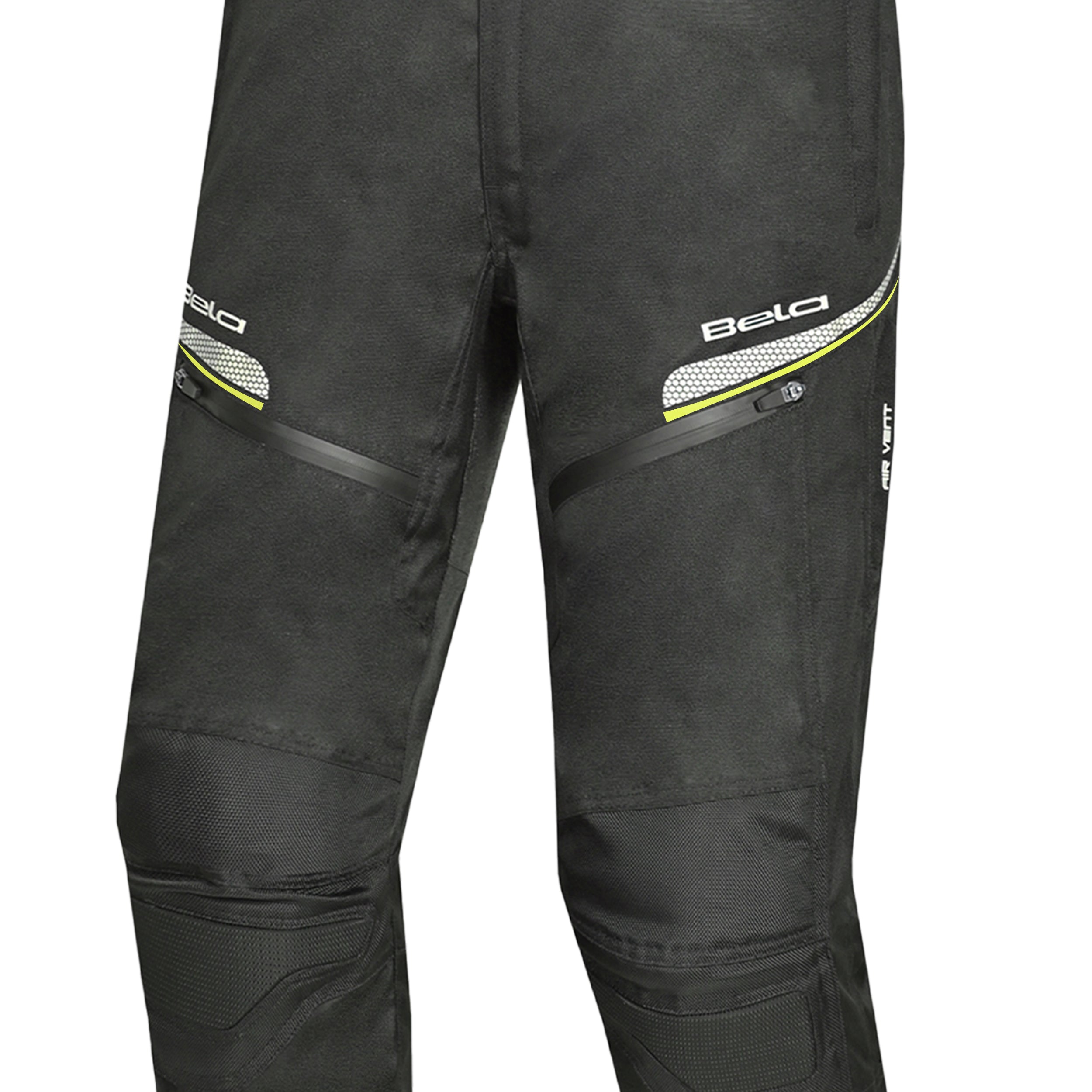 BELA CALM DIGGER Moto Textil Calcas Preto Amarelo 34L