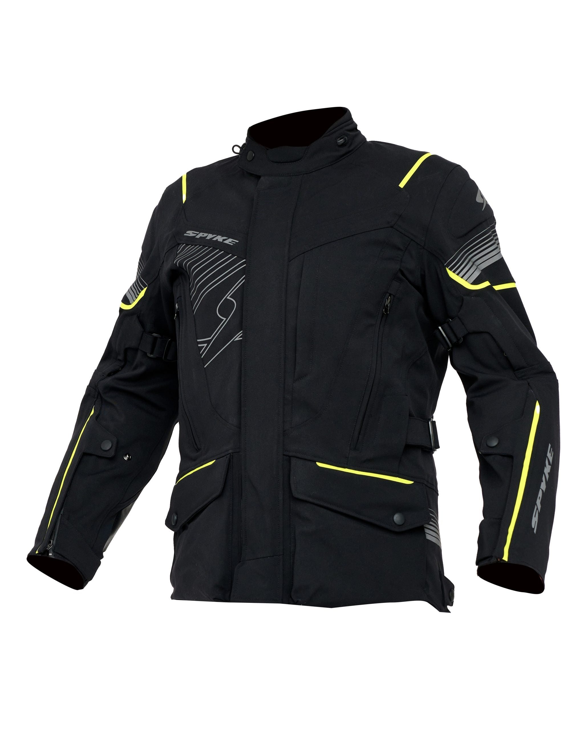 SPYKE ARTICA DRY TECNO Moto Textil Homem Casacos Preto Amarelo Fluo – 1 – Maximomoto PT