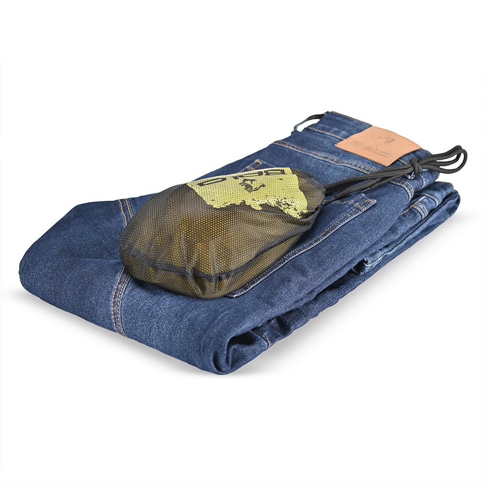 BELA ROCKER Vaquero Jeans CE Approved AA Moto Calcas Azul Inseam 34L
