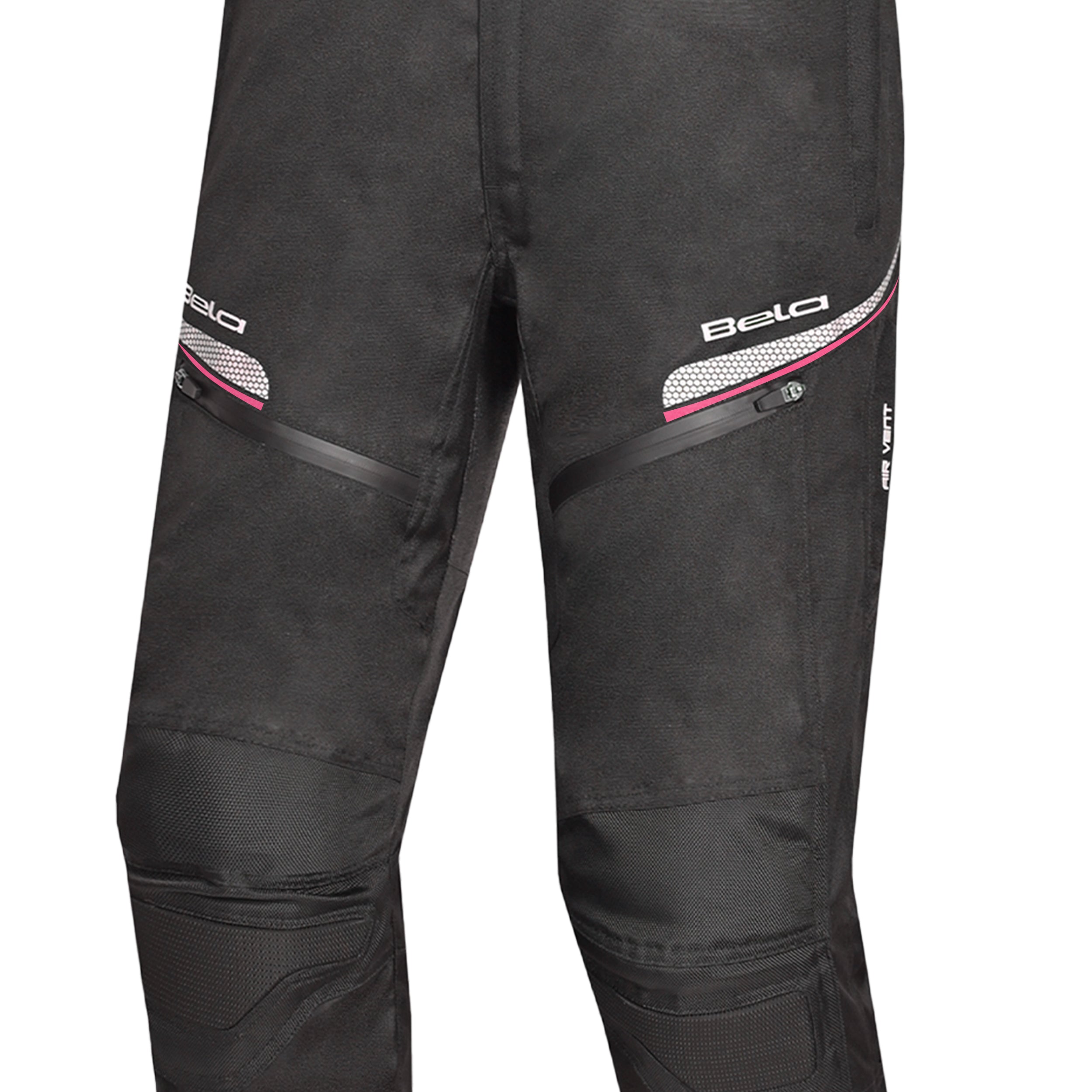 BELA CALM DIGGER Moto Textil Senhora Calcas Preto Rosa 30L