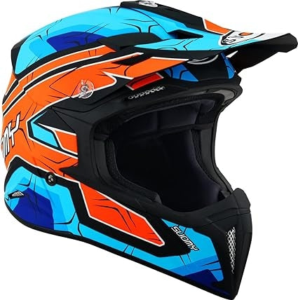 SUOMY-CASCOS X-WING SUBATOMIC MATT ORANGE/BLUE – 2 – Maximomoto PT