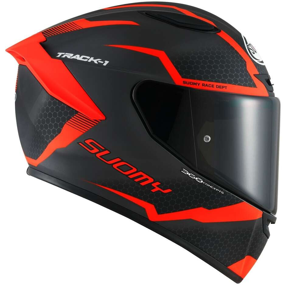 SUOMY-CASCOS TRACK-1 REACTION MATT ANTHRACITE/RED – 4 – Maximomoto PT