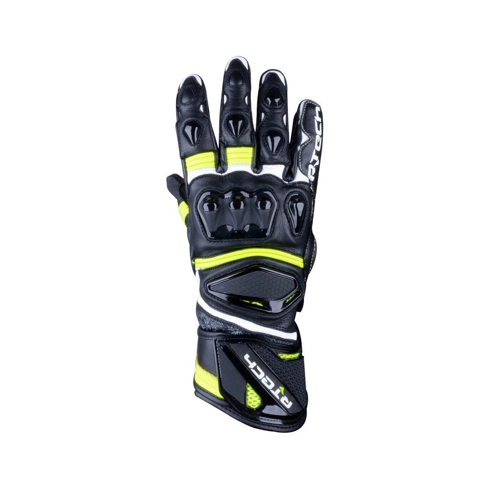 R-TECH ROBO Motorcycle Ladies Leather Gloves Black Fluorescent Yellow – 2 – Maximomoto PT
