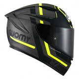 SUOMY-CASCOS TRACK-1 NINETY SEVEN MATT GUN METAL/YELLOW