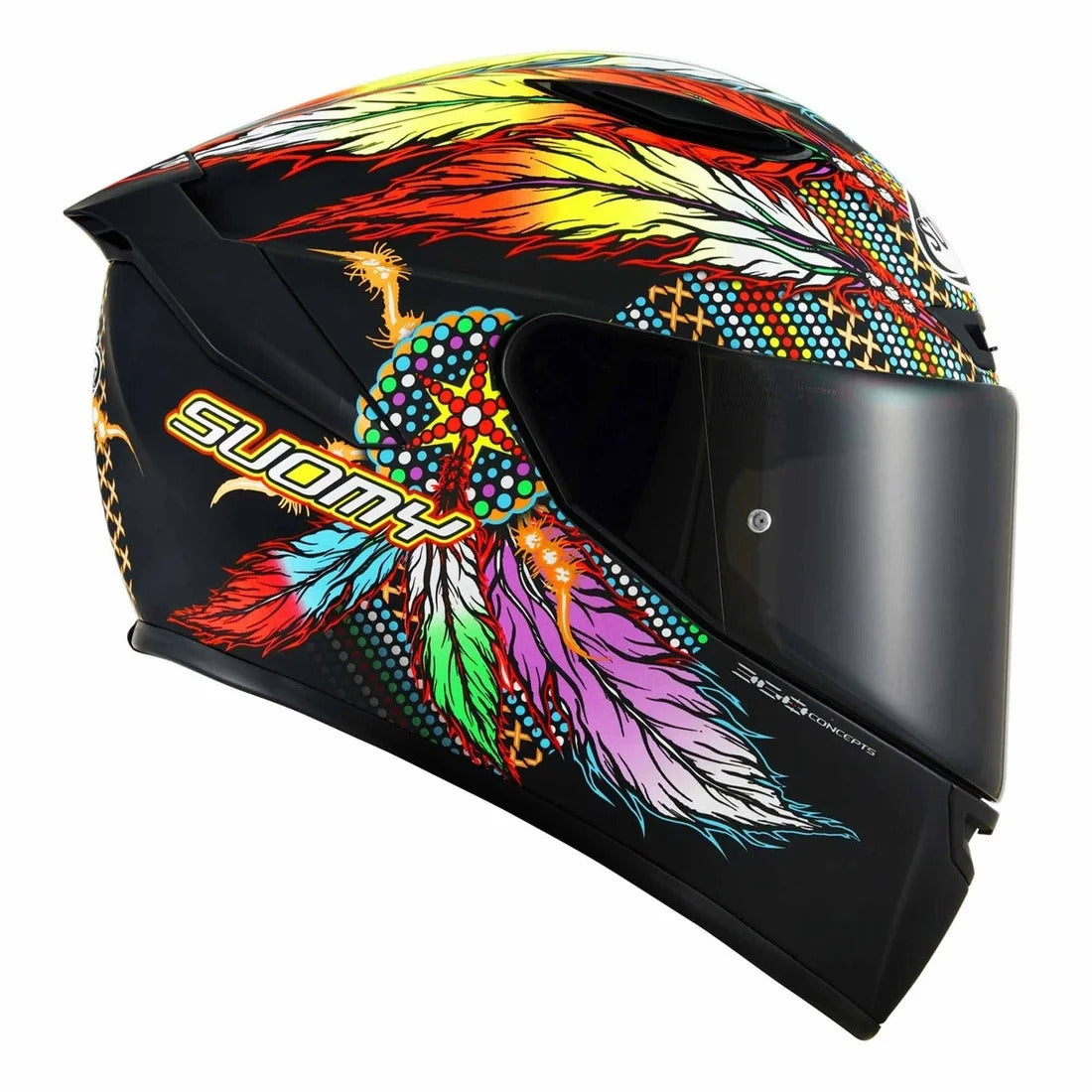 SUOMY-CASCOS TRACK-1 CHIEFTAIN MULTI MATT BLACK – 2 – Maximomoto PT