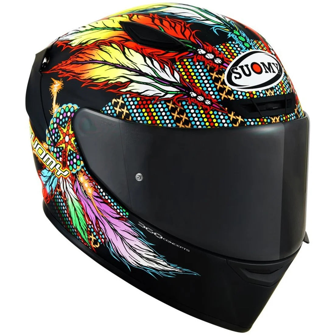 SUOMY-CASCOS TRACK-1 CHIEFTAIN MULTI MATT BLACK – 3 – Maximomoto PT