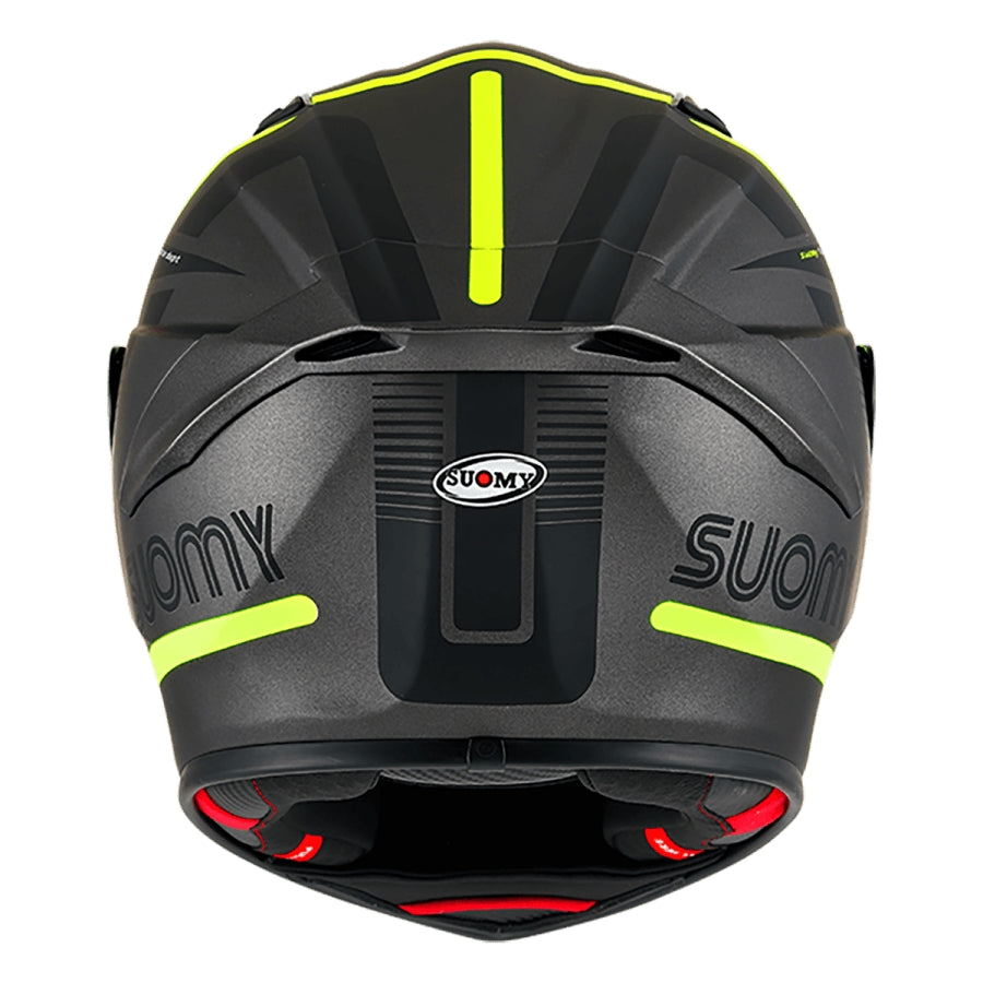 SUOMY-CASCOS TRACK-1 NINETY SEVEN MATT GUN METAL/YELLOW E06 – 3 – Maximomoto PT