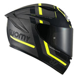 SUOMY-CASCOS TRACK-1 NINETY SEVEN MATT GUN METAL/YELLOW E06