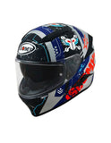 SUOMY-CASCOS SPEEDSTAR TACTIC MATT SILVER/RED