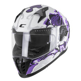 CGM 311F BLAST CLOUD CASCO INTEGRAL BLANCO MORADO MATE