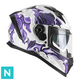 CGM 311F BLAST CLOUD CAPACETES INTEGRAL BLANCO MORADO MATE – Maximomoto PT
