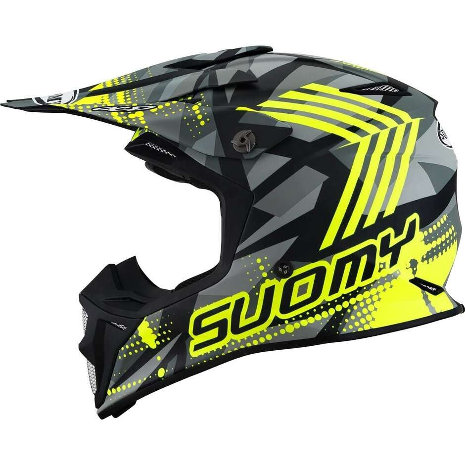 SUOMY-CASCOS MX SPEED PRO SERGEANT MATT GREY/YELLOW FLUO – 6 – Maximomoto PT