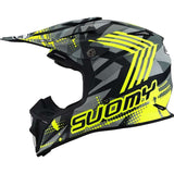 SUOMY-CASCOS MX SPEED PRO SERGEANT MATT GREY/YELLOW FLUO