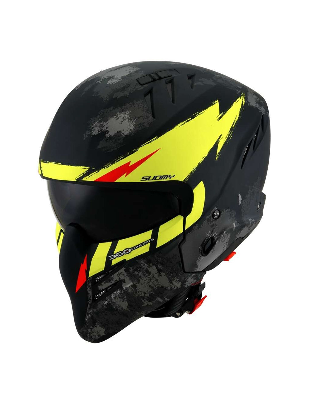 SUOMY-CASCOS ARMOR HIGH VOLT MATT BLACK/YELLOW – 1 – Maximomoto PT