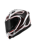 KAPPA - CASCO FULL KV56/NEONBLANCO-BR/ROJO