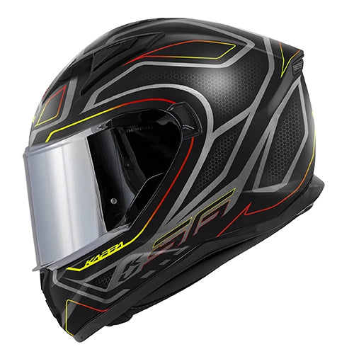 KAPPA - CASCO FULL KV56/NEONNEGRO-MT/RED – 1 – Maximomoto PT