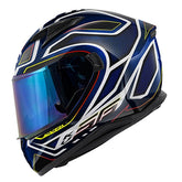 KAPPA - CASCO FULL KV56/NEONNEGRO-BR/AZUL – Maximomoto PT