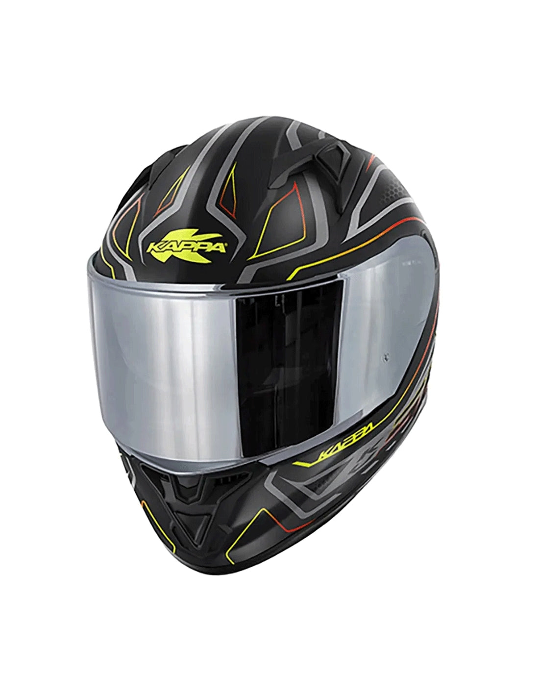 KAPPA - CASCO FULL KV56/NEONNEGRO-MT/RED – 2 – Maximomoto PT