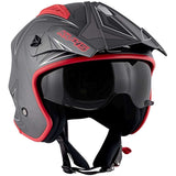KAPPA - CASCO JET KV45/TRIALD/GEMINI TITANIO-MT/ROJO