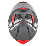 KAPPA - CASCO FULL KV41/DALLAS.D/SCRAPS TITANIO-MT/ROJO