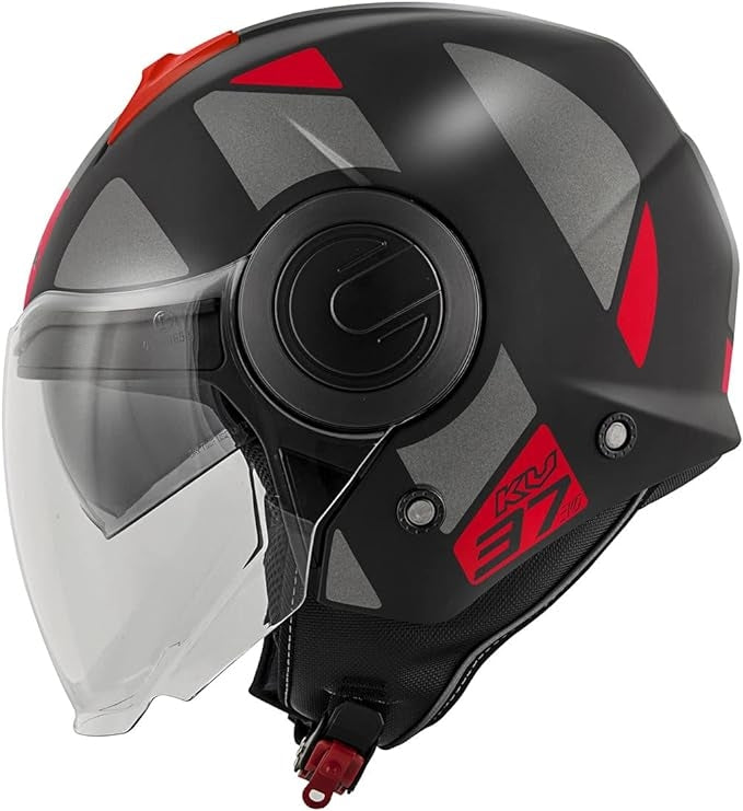 KAPPA - CASCO JET KV37/EVOD/SHARP TITANIO-MT/ROJO – 2 – Maximomoto PT