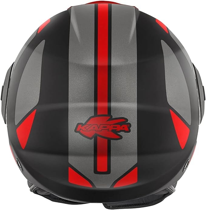 KAPPA - CASCO JET KV37/EVOD/SHARP TITANIO-MT/ROJO – 3 – Maximomoto PT