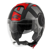 KAPPA - CASCO JET KV37/EVOD/STYLE NEGRO-MT/TITANIO/RED – Maximomoto PT