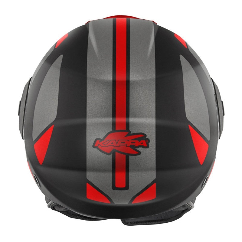 KAPPA - CASCO JET KV37/EVOD/STYLE NEGRO-MT/TITANIO/RED – 4 – Maximomoto PT