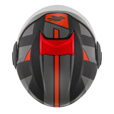 KAPPA - CASCO JET KV37/EVOD/STYLE NEGRO-MT/TITANIO/ROJO