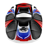 KAPPA - CASCO FULL KV41/DALLAS.O/PLD/FIGHTER ROJO-BR/AZUL/BLANCO