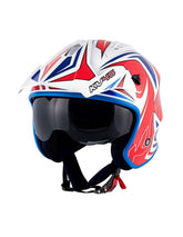 KAPPA - CASCO JET KV45/TRIALD/GEMINI AZUL/ROJO – Maximomoto PT